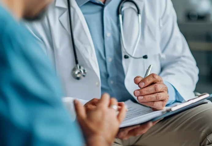 doctor performing a medical checkup